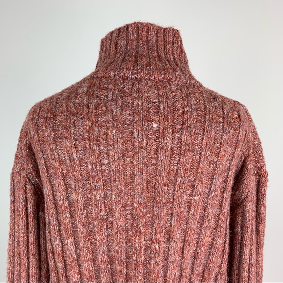 ZARA Ribbed Button Collar Chunky Sweater Small - Picture 9 of 15